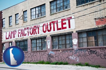 a lamp factory outlet store - with Delaware icon