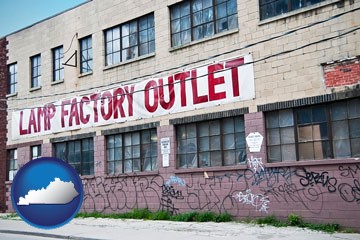 a lamp factory outlet store - with Kentucky icon