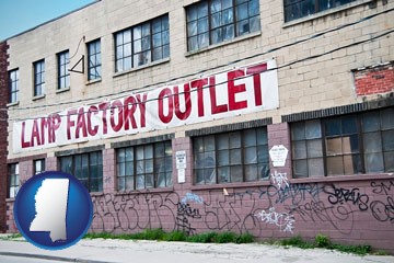 a lamp factory outlet store - with Mississippi icon